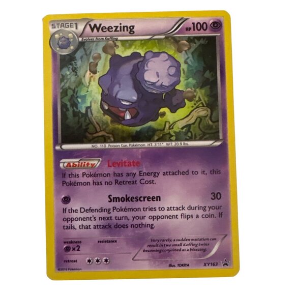 Pokemon TCG Weezing XY163 Holo Rare Card 2016 - Picture 1 of 6